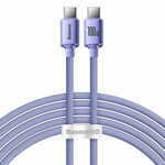 Baseus Crystal cable USB-C to USB-C, 100W, 2m (purple)
