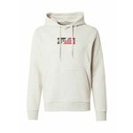 JACK & JONES Sweater majica 'JJECORP' bež melange / mornarsko plava / svijetlo crvena