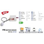 PIR SENZOR POKRETA ugradbeni IP65 120°