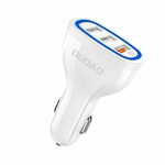 Dudao R7S auto punjač 3x USB QC 3.0 2.4A 18W, bijela (R7S white)