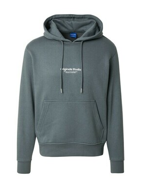 JACK & JONES Sweater majica 'JORVESTERBRO' siva / bijela