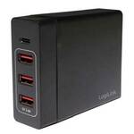LogiLink PA0122 PA0122 USB punjač utičnica Izlazna struja maks. 10200 mA 4 x USB, ženski konektor USB-C® automatska detekcija